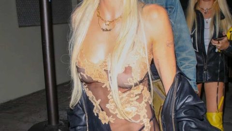 delilah hamlin celebrates 25th birthday in a see through dress 16