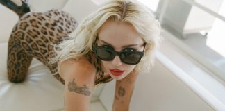 Miley Cyrus Posing Sexy For Magazine In Leopard Print Catsuit 4