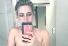 Kristen Stewart Posing Full Frontal Nude In Bathroom 1