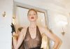 Elsa Hosk Showing Boobs In A See Through Top At Paris Fashion Week 29