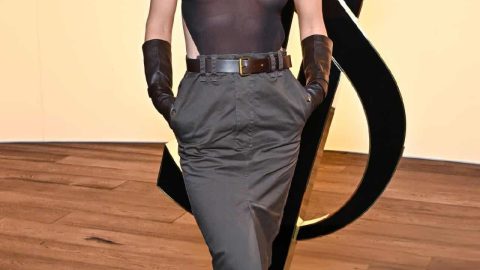 Olivia Wilde Shows Tits In A Sheer Top At 2024 Paris Fashion Week 09