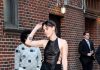 Kristen Stewart Exposing Her Nipples Outside The Stephen Colbert Studio 16