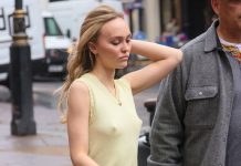 Lily Rose Depp Nipple Pokies In London 12