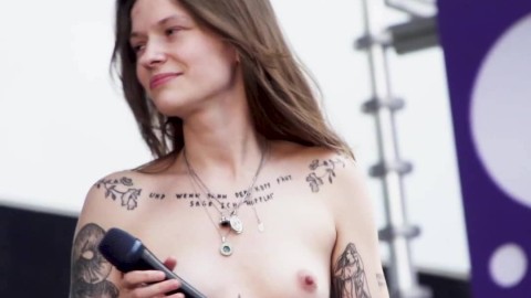 Selma Judith Topless Concert At The Roskilde Festival 10