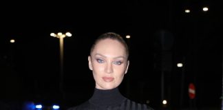 Candice swanepoels nipples shine in sheer outfit 07