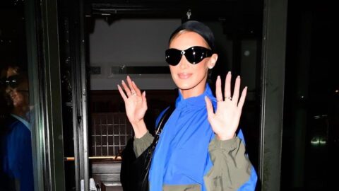 Bella Hadid Sexy in Saint Laurent at SoHo NYC in Blue and Black 2026 8