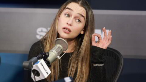 Emilia Clarke Sexy at SiriusXM Studio Stop in New York 2026 09