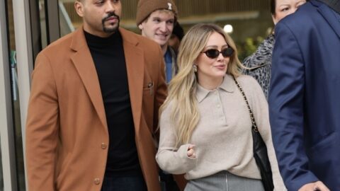 Hilary Duff Sexy Outside Bauer Media in London England January 2026 8
