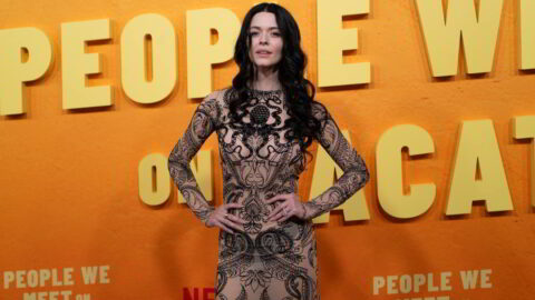 Sasha Pieterse Exposes Tits in Sheer Outfit at People We Meet on Vacation Premiere 06