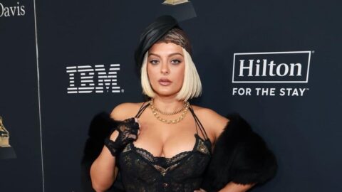 Bebe Rexha Sexy at 2026 GRAMMY Pre-Gala in Dramatic Corset and Lace