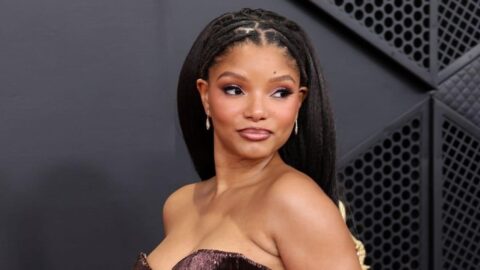 Halle Bailey Sexy in Beaded Gown at 68th GRAMMY Awards 10