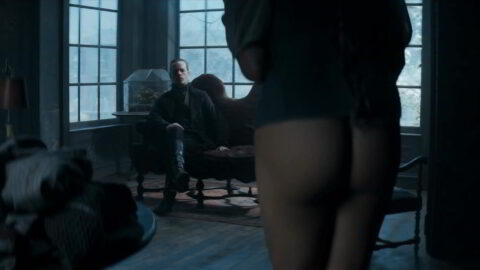 Scene capture: Vinette Robinson plays a nude role in A Christmas Carol (2019), featuring a bare butt.