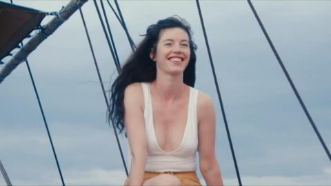 Dorcas Coppin Nude A Barge on the Ocean Une barque sur locean 2020 5