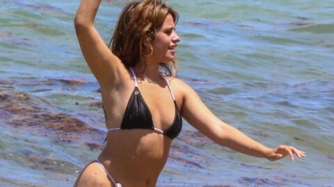 Camila Cabello Shows Off Her Sexy Body in a Black Bikini in Coral Gables 17