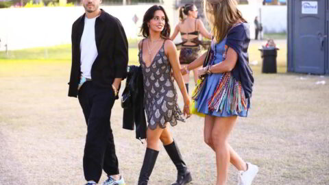 Camila Cabello in Vintage Roberto Cavalli at Coachella 2026 in Indio 2