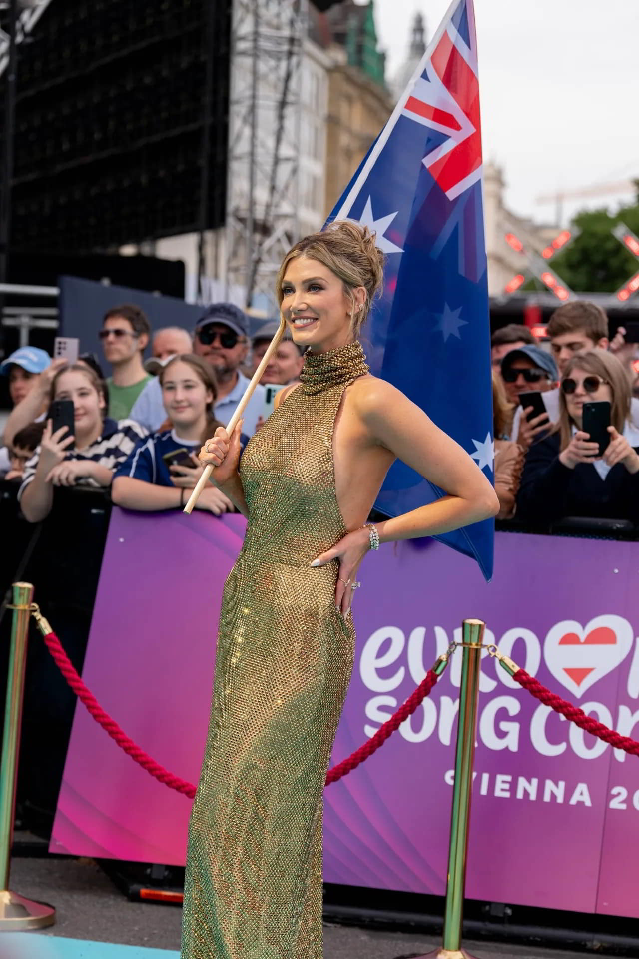 Delta Goodrem at Eurovision Opening in Vienna May 2026 nude scene Delta Goodrem at Eurovision Opening in Vienna May 2026 nude scene