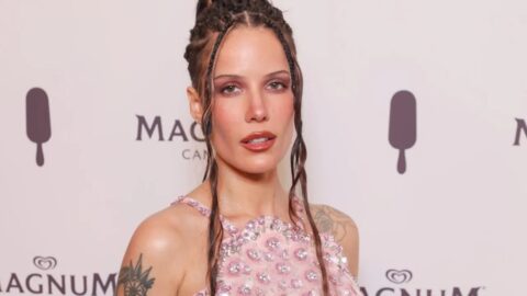 Halsey Wears a Pink Sequined Gown to the House of Magnum Afterparty in Cannes 5