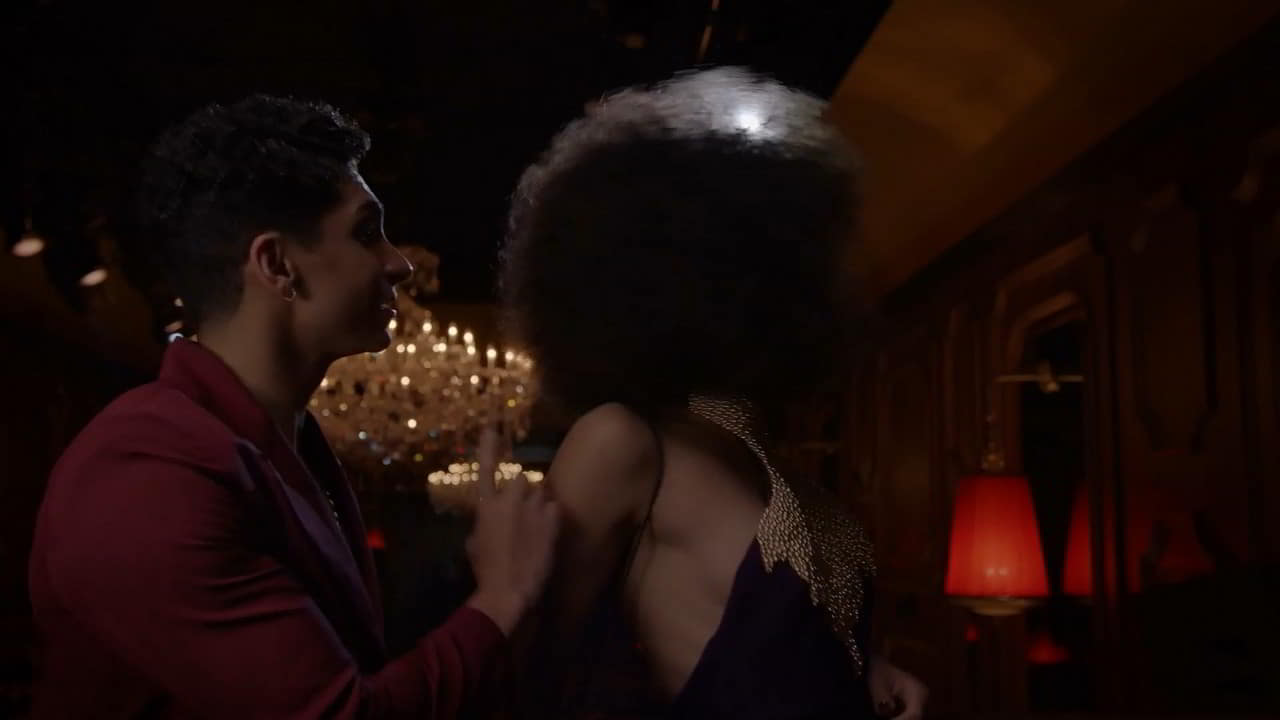 Indya Moore cleavage movie scene 2019 Indya Moore cleavage movie scene 2019