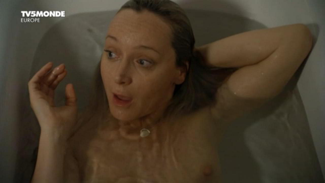 Julie Ferrier cleavage movie scene 2012 Julie Ferrier cleavage movie scene 2012