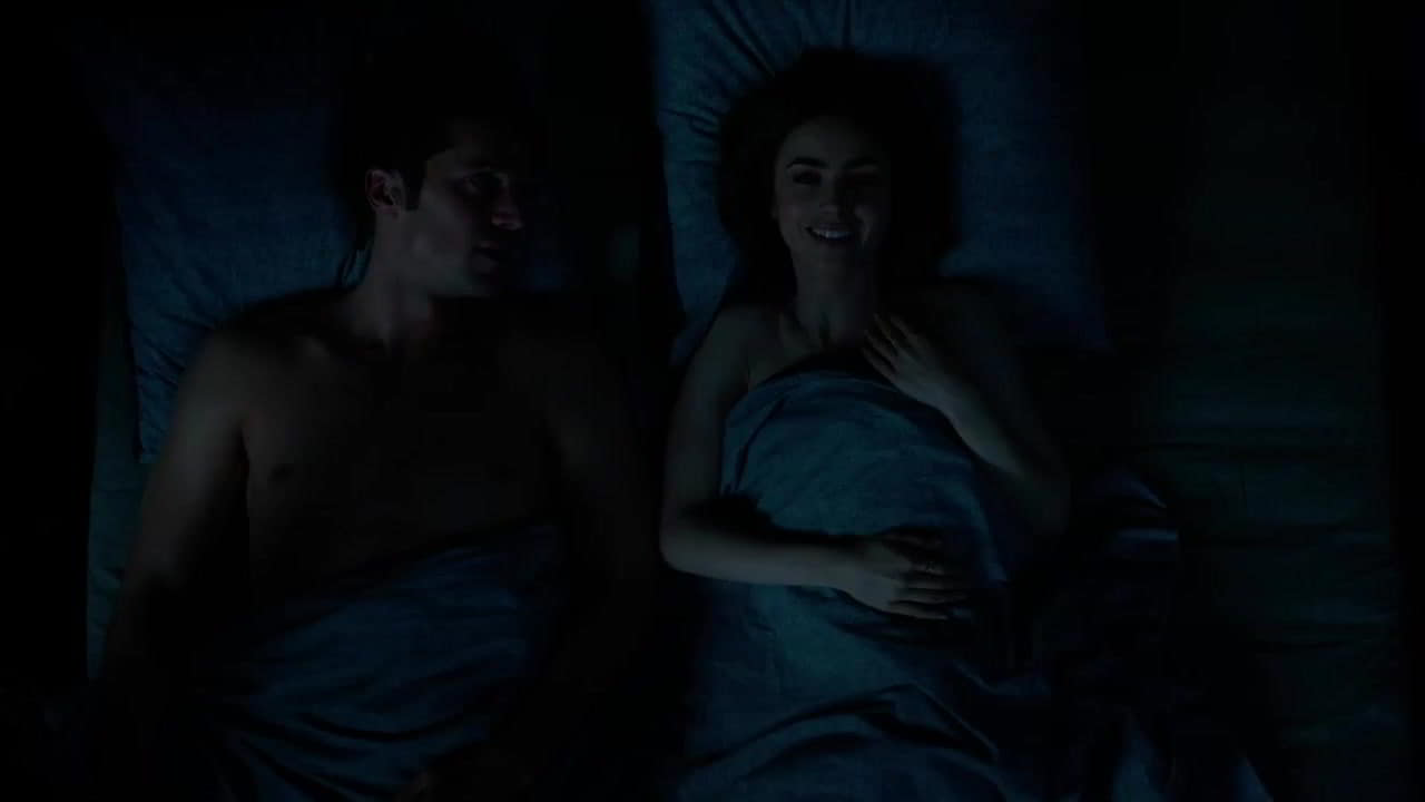 Lilly Collins cleavage movie scene 2020 Lilly Collins cleavage movie scene 2020