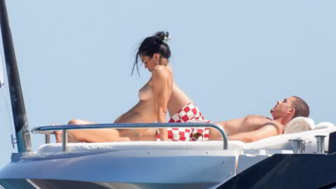 Amelia Gray Hamlin Goes Topless in Tiny Bikini During Saint Tropez Yacht Trip 14