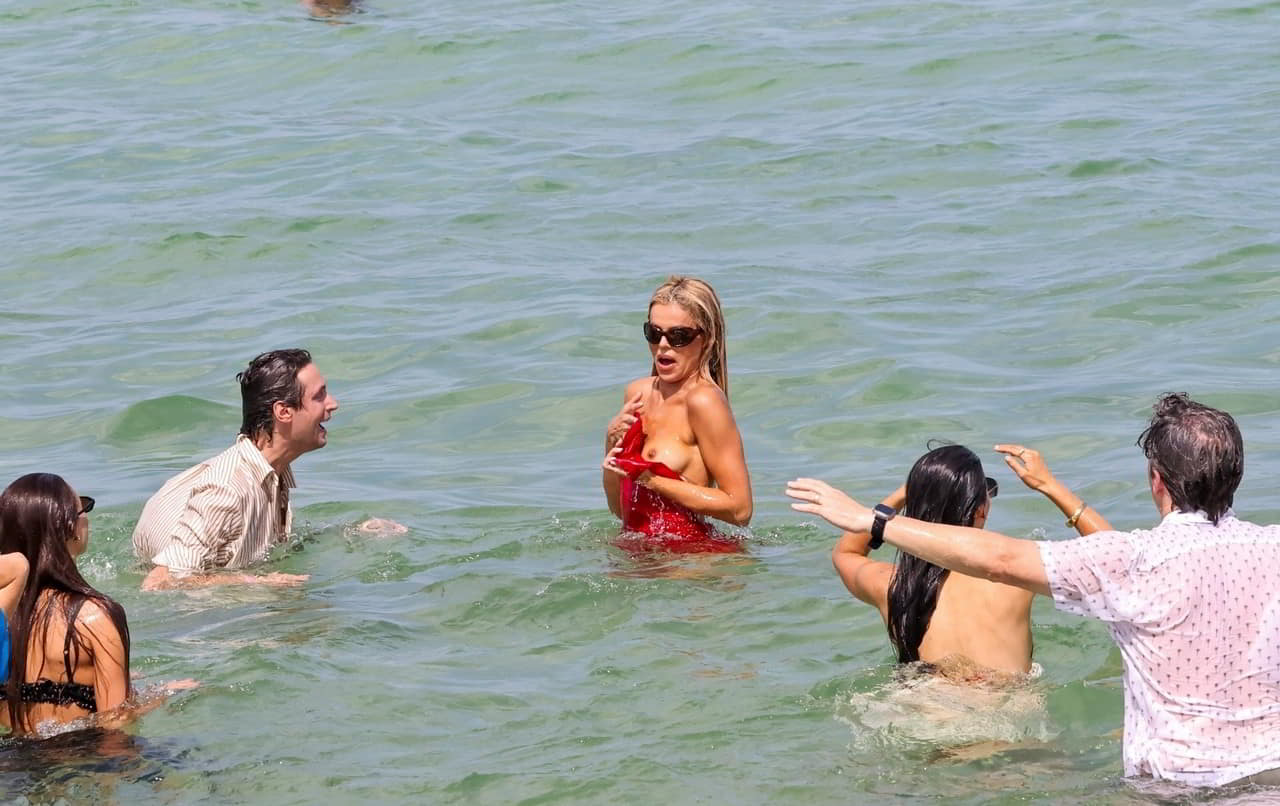 Hot Brooks Nader Boob Slip While Filming “Love Thy Nader” at Miami Beach Event, May 2026 photo gallery Hot Brooks Nader Boob Slip While Filming “Love Thy Nader” at Miami Beach Event, May 2026 photo gallery