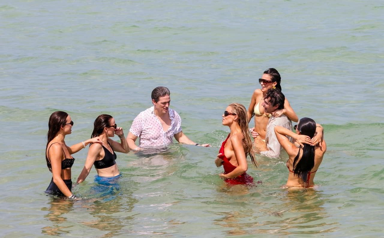 Hot Brooks Nader Boob Slip While Filming “Love Thy Nader” at Miami Beach Event, May 2026 photo gallery Hot Brooks Nader Boob Slip While Filming “Love Thy Nader” at Miami Beach Event, May 2026 photo gallery