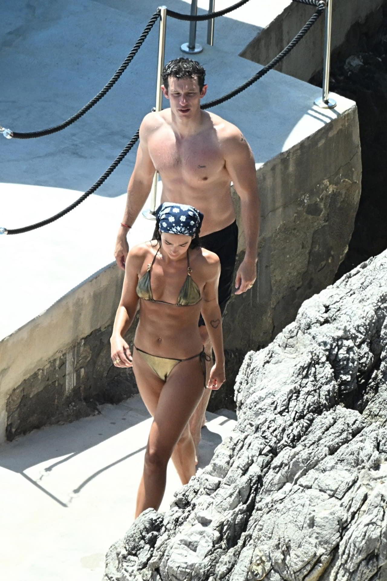 Dua Lipa Gets Fingered By The Pool in a Tiny Golden Bikini topless picture Dua Lipa Gets Fingered By The Pool in a Tiny Golden Bikini topless picture