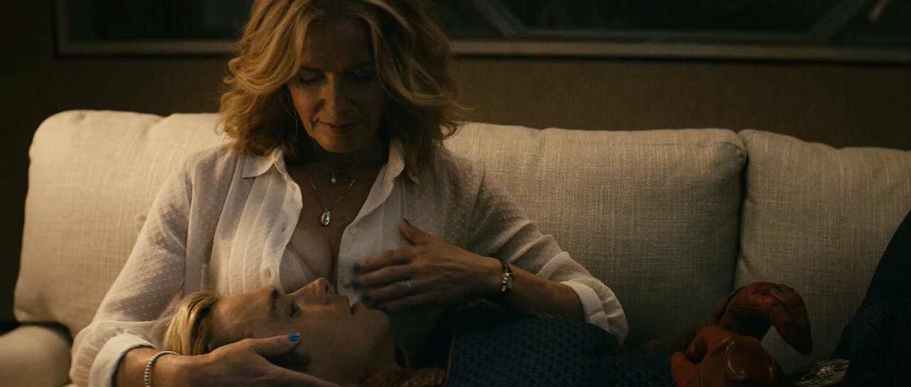 Elisabeth Shue, Brittany Allen cleavage movie scene 2019 Elisabeth Shue, Brittany Allen cleavage movie scene 2019