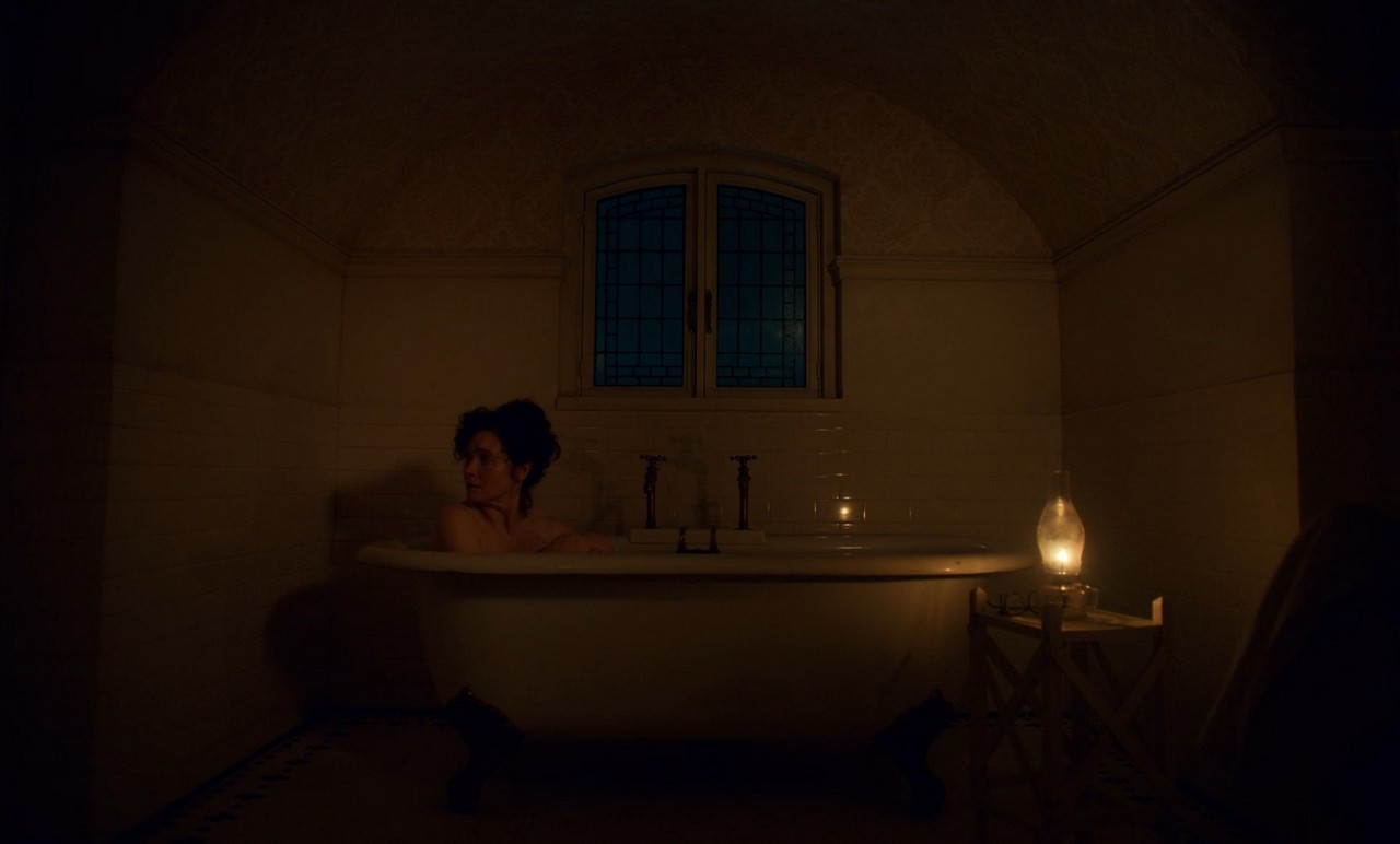 Essie Davis cleavage movie scene 2022 Essie Davis cleavage movie scene 2022