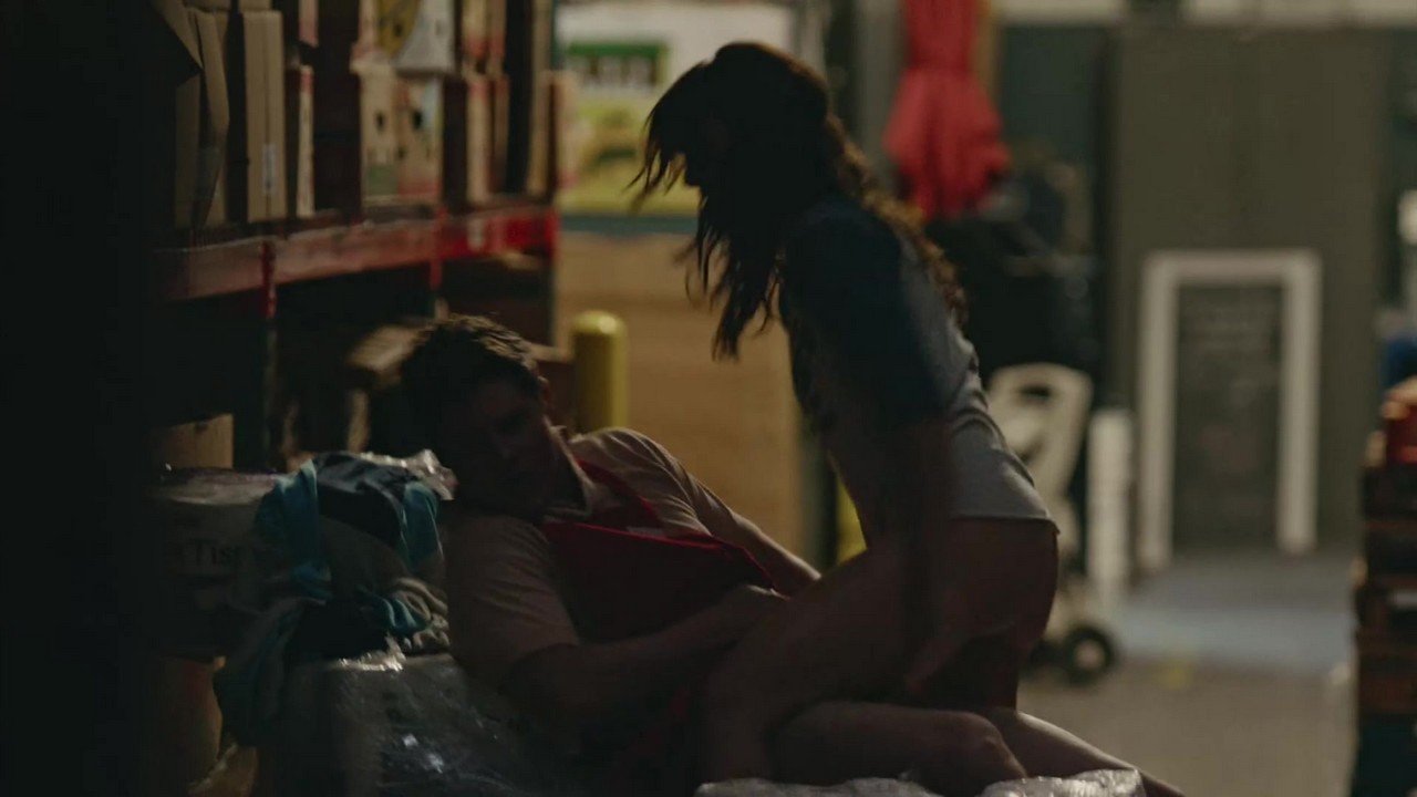 Frankie Shaw cleavage movie scene 2017 Frankie Shaw cleavage movie scene 2017