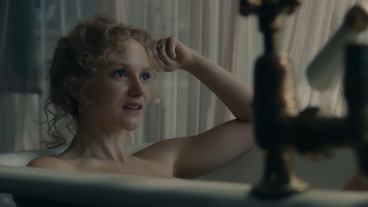 Joanna Vanderham cleavage movie scene 2019 Joanna Vanderham cleavage movie scene 2019