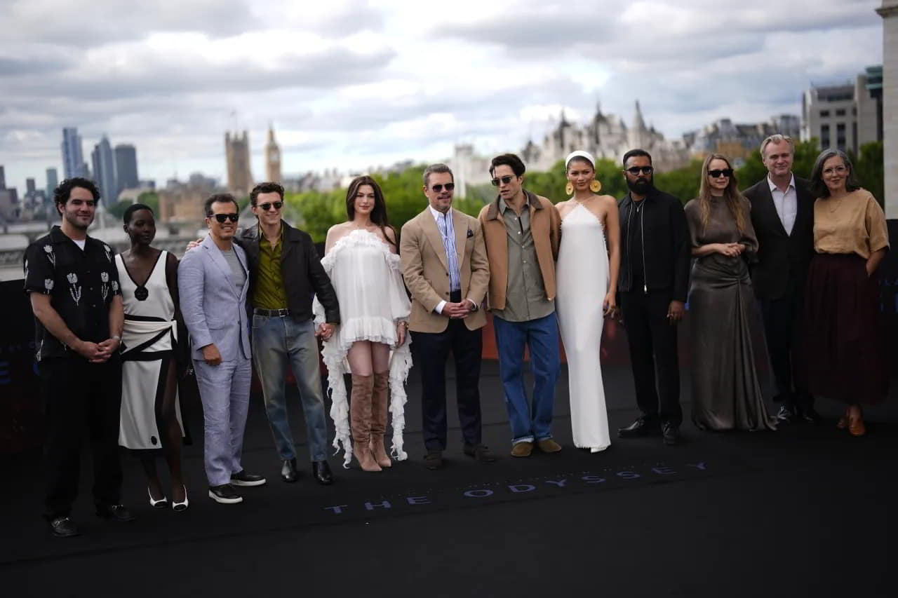 Anne Hathaway Flaunts Her Legs in a Ruffled Mini at 'The Odyssey' Photocall nude scene Anne Hathaway Flaunts Her Legs in a Ruffled Mini at 'The Odyssey' Photocall nude scene