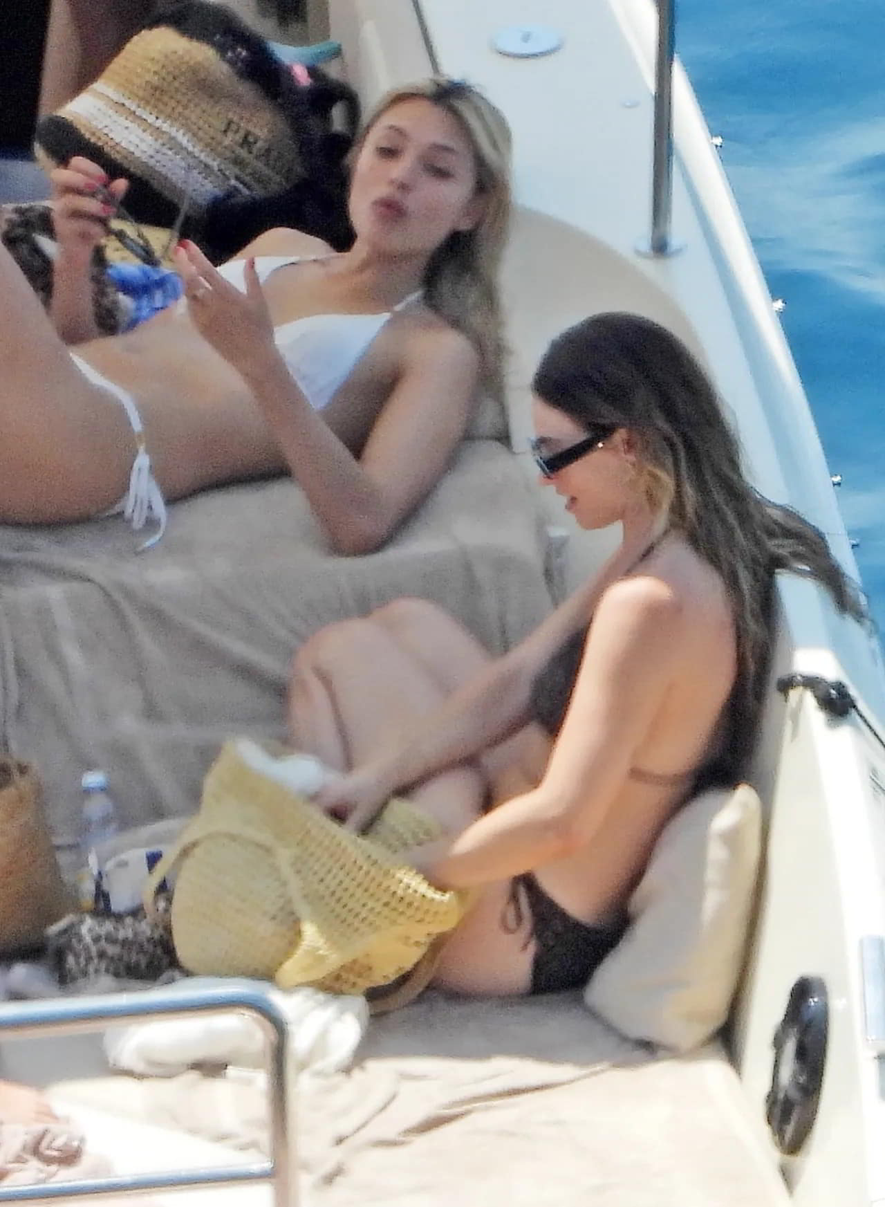 Hot Lily James Flaunts Her Figure in a Skimpy Dark Bikini While Yachting in Portofino photo gallery Hot Lily James Flaunts Her Figure in a Skimpy Dark Bikini While Yachting in Portofino photo gallery