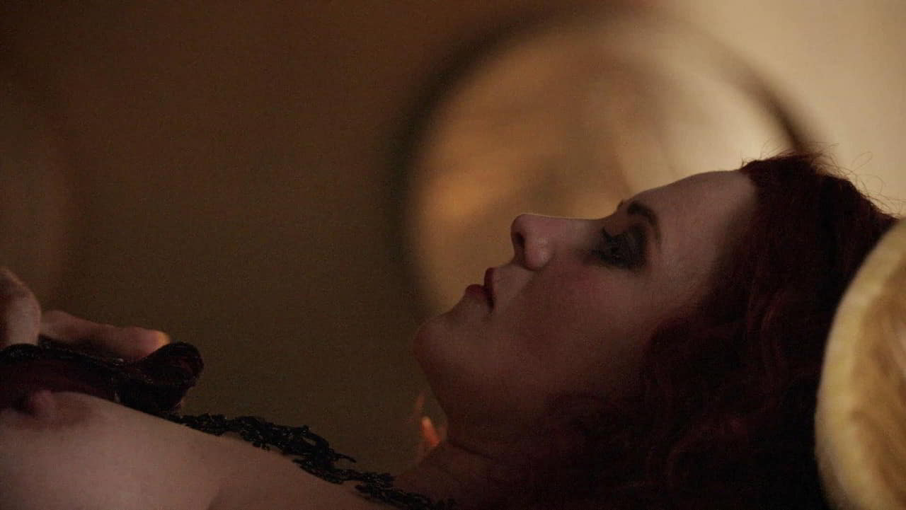 Lucy Lawless cleavage movie scene 2010 Lucy Lawless cleavage movie scene 2010