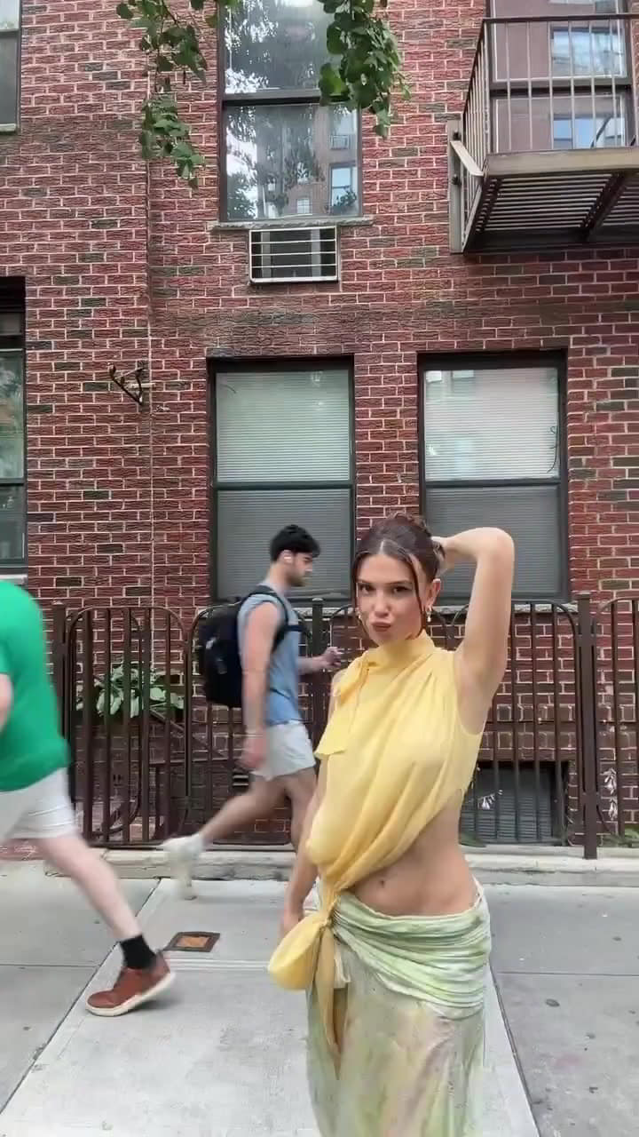 Naked Millie Bobby Brown Hard Pokies in a Sheer Braless Top in NY explicit photo Naked Millie Bobby Brown Hard Pokies in a Sheer Braless Top in NY explicit photo