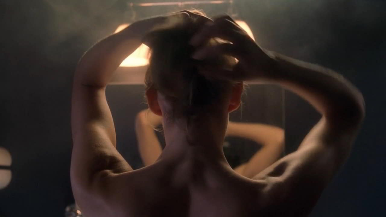 Tricia Helfer cleavage movie scene 2002 Tricia Helfer cleavage movie scene 2002