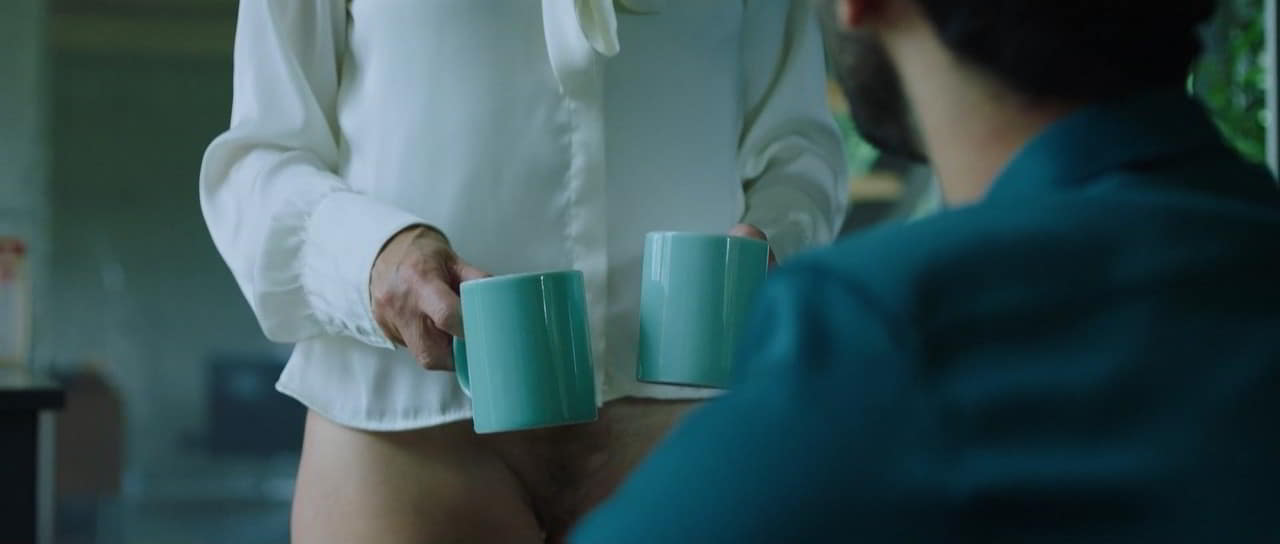 Trine Wiggen cleavage movie scene 2021 Trine Wiggen cleavage movie scene 2021