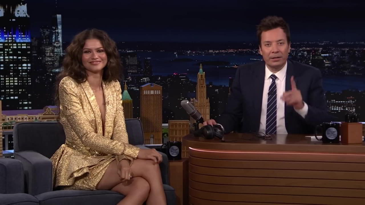 Watch Zendaya's Braless Cleavage on The Tonight Show Starring Jimmy Fallon naked video Watch Zendaya's Braless Cleavage on The Tonight Show Starring Jimmy Fallon naked video