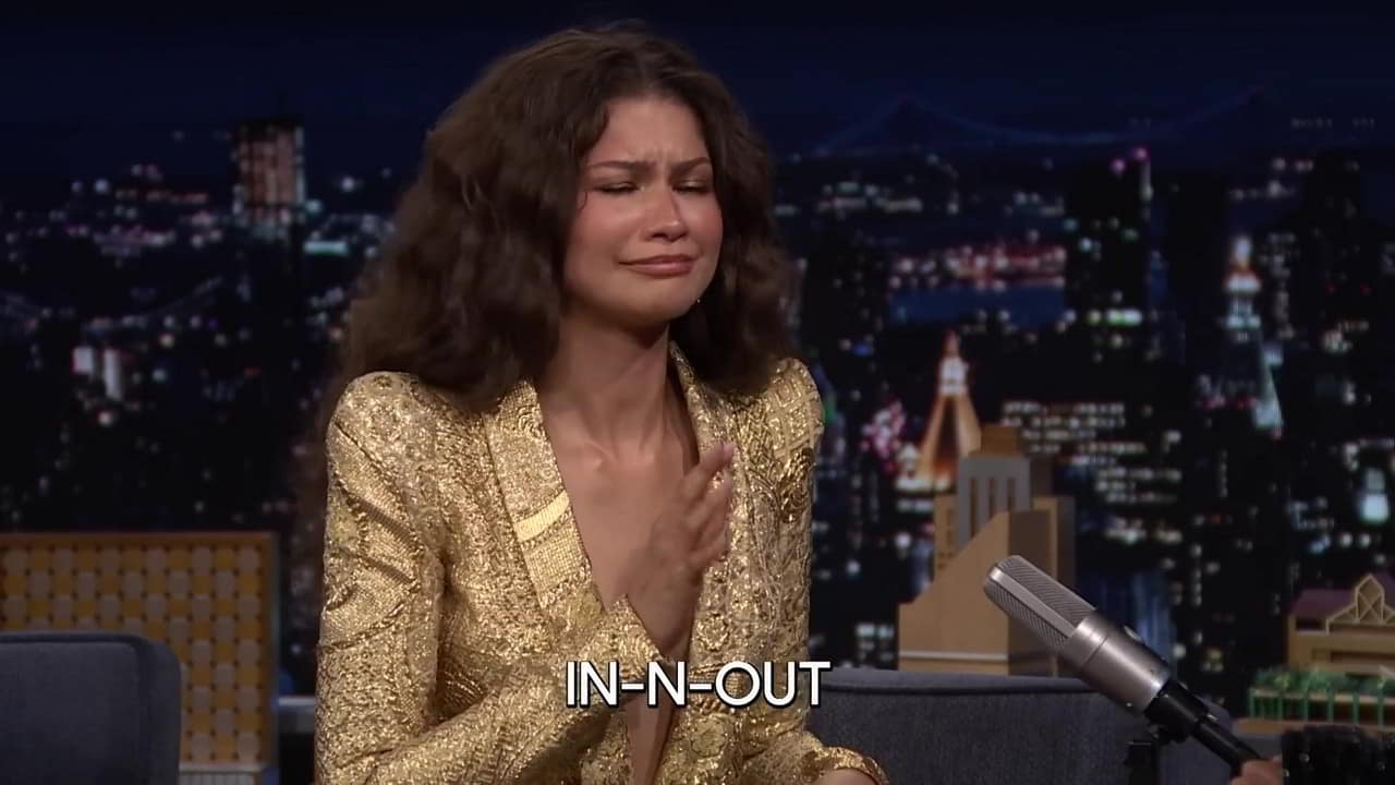 Zendaya's Braless Cleavage on The Tonight Show Starring Jimmy Fallon topless picture Zendaya's Braless Cleavage on The Tonight Show Starring Jimmy Fallon topless picture