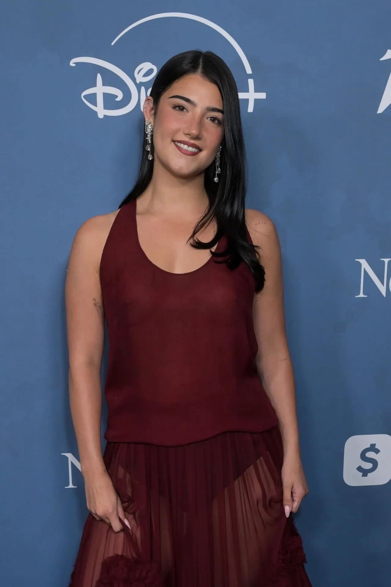 Charli D'Amelio Nipples in Braless Sheer Burgundy Outfit topless picture Charli D'Amelio Nipples in Braless Sheer Burgundy Outfit topless picture