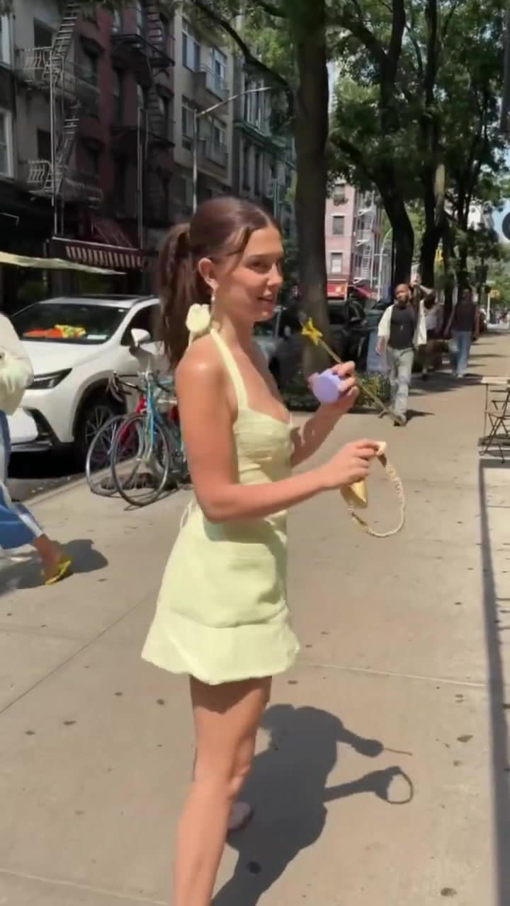 Hot Millie Bobby Brown Teases Heavy Cleavage in a Dangerously Low photo gallery Hot Millie Bobby Brown Teases Heavy Cleavage in a Dangerously Low photo gallery