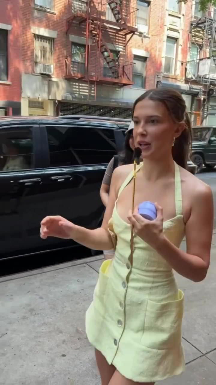 Naked Millie Bobby Brown Teases Heavy Cleavage in a Dangerously Low explicit photo Naked Millie Bobby Brown Teases Heavy Cleavage in a Dangerously Low explicit photo