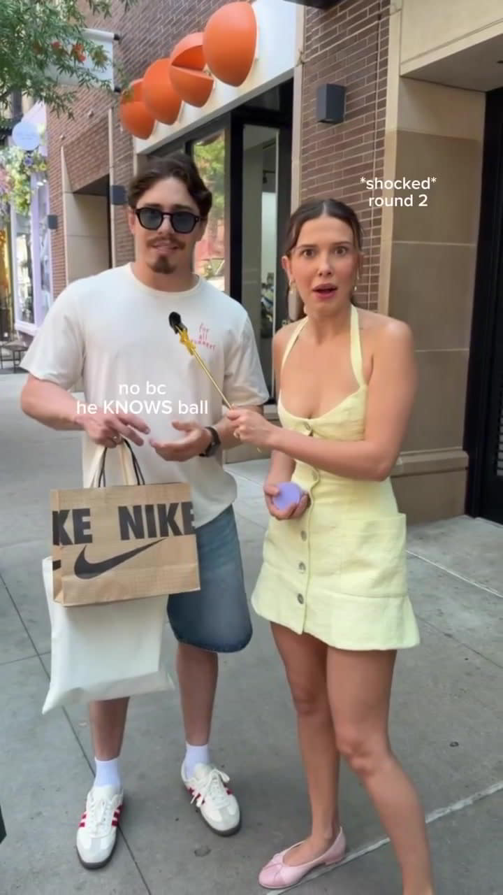 Millie Bobby Brown Teases Heavy Cleavage in a Dangerously Low topless picture Millie Bobby Brown Teases Heavy Cleavage in a Dangerously Low topless picture