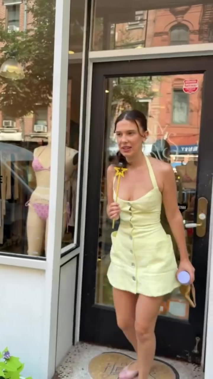 Watch Millie Bobby Brown Teases Heavy Cleavage in a Dangerously Low naked video Watch Millie Bobby Brown Teases Heavy Cleavage in a Dangerously Low naked video